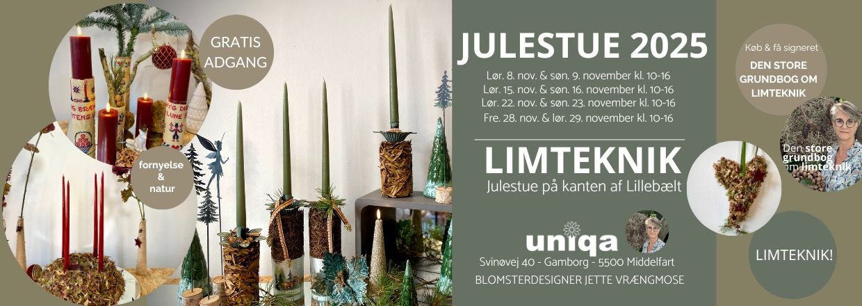 Julestue med limteknik - P kanten af Lilleblt