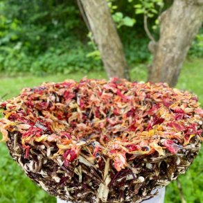 Giv limteknik farve med blomster