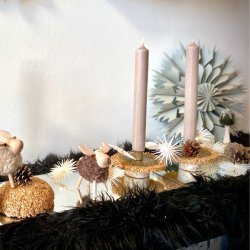 Flad stage med mnstret fod