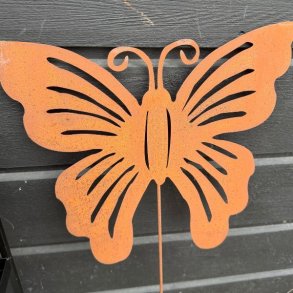 Sommerfugl p� pind/rust